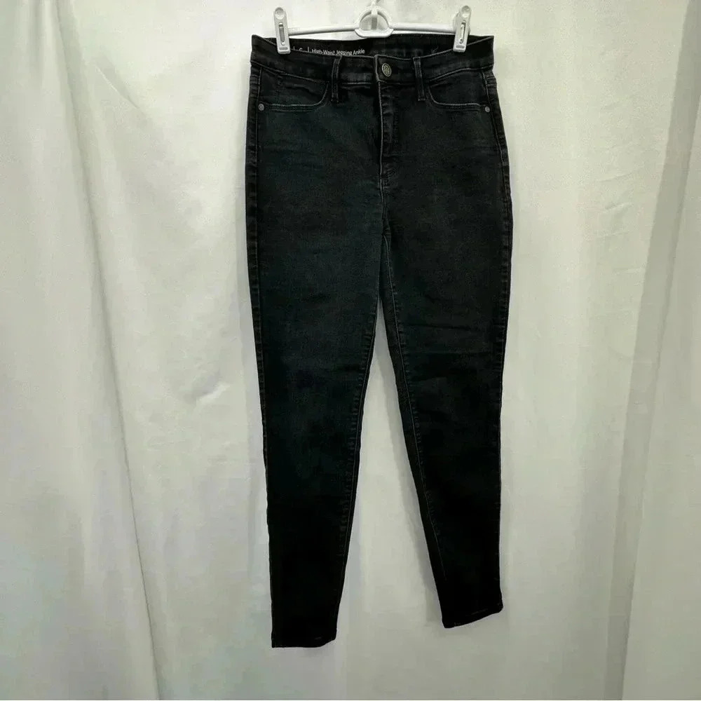Talbots High-Waist Jegging Ankle Women 6‎ Black Flawless Skinny Denim Jeans